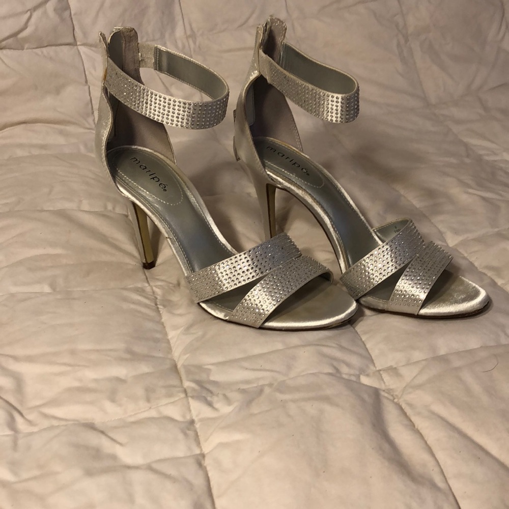 Silver 3” heels - Silver Sandal
